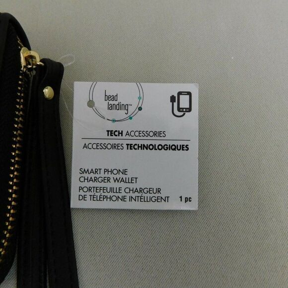 Smart Phone Charging Wristlet Wallet By Bead Landing - Black - Picture 6 of 11